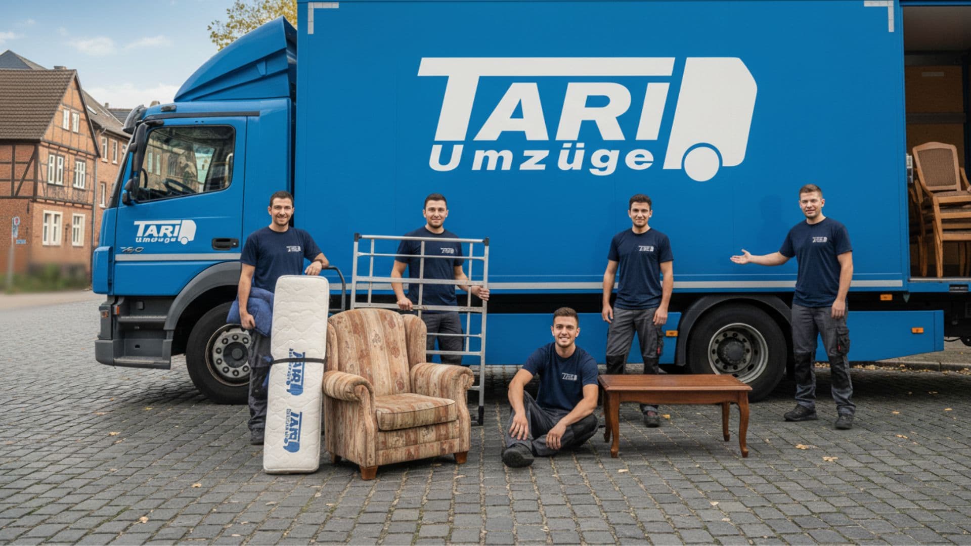 Professionelles Umzugsteam bei der Arbeit